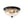 Load image into Gallery viewer, Farmhouze Light - Farmhouse Cracked Textured Glass Round Flush Mount Light - Ceiling Light - Black - 
