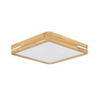 Load image into Gallery viewer, Farmhouze Light - Farmhouse Dimmable LED Square Wooden Flush Mount Ceiling Light - Ceiling Light - 15 in - 
