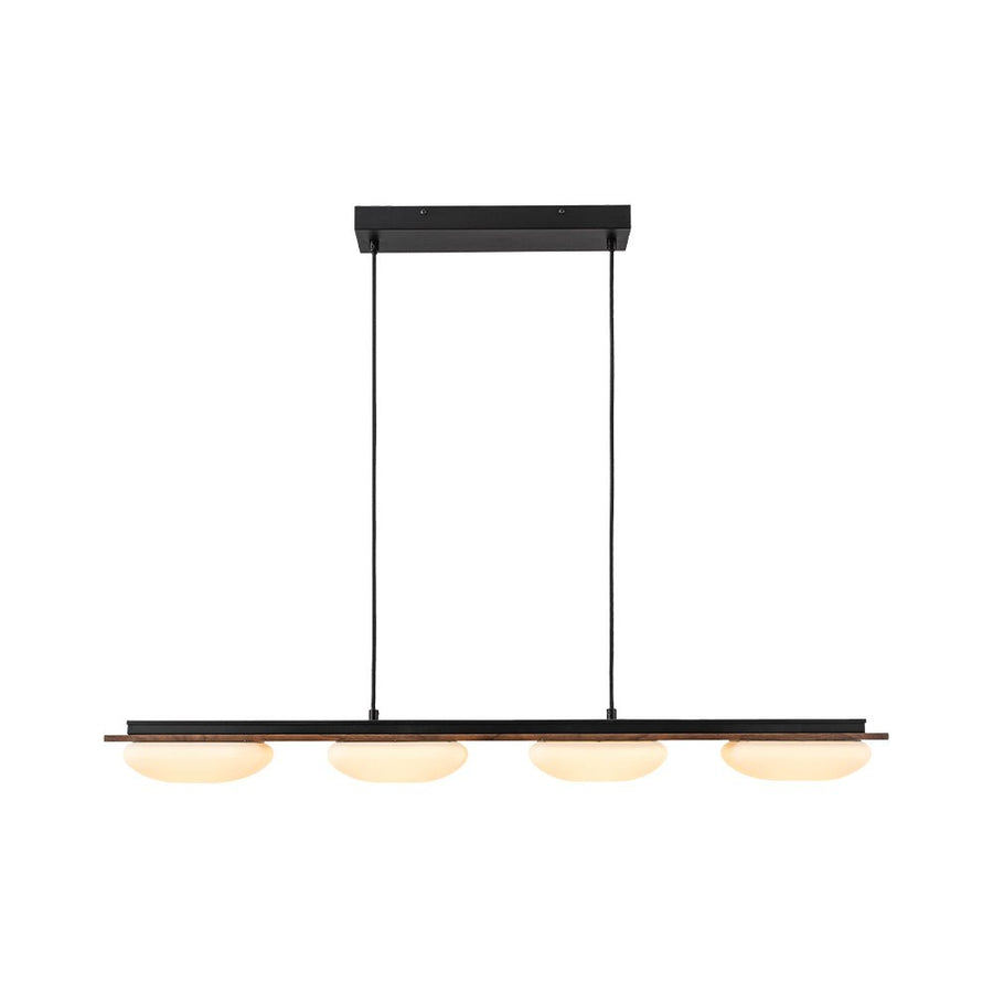 Farmhouze Light - Farmhouse Dimmable LED Wood Island Pendant Chandelier - Chandelier - Square Shade - 