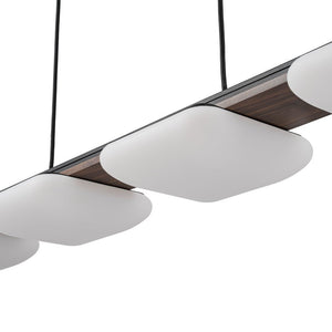 Farmhouze Light - Farmhouse Dimmable LED Wood Island Pendant Chandelier - Chandelier - Square Shade - 