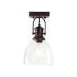 Load image into Gallery viewer, Farmhouze Light-Farmhouse Dual Mount Seeded Glass Linear Ceiling Light-Ceiling Light-1 Bulb-

