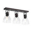 Load image into Gallery viewer, Farmhouze Light - Farmhouse Dual Mount Seeded Glass Linear Ceiling Light - Ceiling Light - Oil - Rubbed Bronze - 
