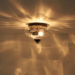 Farmhouze Light - Farmhouse Glass Flush Mount Ceiling Light - Ceiling Light - Black - 2 Packs - 