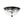 Load image into Gallery viewer, Farmhouze Light - Farmhouse Hammered Glass Round Flush Mount Ceiling Light - Ceiling Light - Black - 
