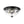 Load image into Gallery viewer, Farmhouze Light - Farmhouse Hammered Glass Round Flush Mount Ceiling Light - Ceiling Light - Black - 
