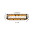 Load image into Gallery viewer, Farmhouze Light-Farmhouse Rectangle Wood Cage Semi Flush Kitchen Island Light-Ceiling Light-5-Light-
