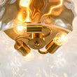 Load image into Gallery viewer, Farmhouze Light-Farmhouse Round Wide Clear Water Glass Ceiling Light-Ceiling Light-Brass-
