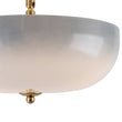 Load image into Gallery viewer, Farmhouze Light-Farmhouse Shaker Milky Blue Art Glass Dome Ceiling Light-Ceiling Light-Brass-

