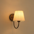Load image into Gallery viewer, Farmhouze Light-Farmhouse Single Linen Conical Goose Arm Vanity Wall Light-Wall Sconce-2 Packs-
