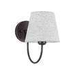 Load image into Gallery viewer, Farmhouze Light-Farmhouse Single Linen Conical Goose Arm Vanity Wall Light-Wall Sconce-2 Packs-

