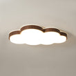 Load image into Gallery viewer, Farmhouze Light - Farmhouse Walnut Cloud Dimmable LED Kids Flush Mount Light - Ceiling Light - Walnut - 
