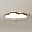 Load image into Gallery viewer, Farmhouze Light - Farmhouse Walnut Cloud Dimmable LED Kids Flush Mount Light - Ceiling Light - Walnut - 
