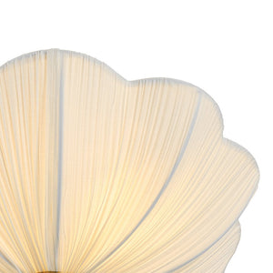 Farmhouze Light - Farmhouse White Fabric Round Scalloped Ceiling Light - Ceiling Light - Ivory (Back Order) - 