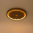 Load image into Gallery viewer, Farmhouze Light-Farmhouse Wood Grain Carved Resin Round LED Ceiling Light-Ceiling Light-Rustic Wood Grain-
