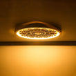 Load image into Gallery viewer, Farmhouze Light-Farmhouse Wood Grain Carved Resin Round LED Ceiling Light-Ceiling Light-Rustic Wood Grain-
