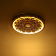 Load image into Gallery viewer, Farmhouze Light-Farmhouse Wood Grain Carved Resin Round LED Ceiling Light-Ceiling Light-Rustic Wood Grain-
