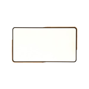 Farmhouze Light - Farmhouse Wood Rectangle Dimmable LED Ceiling Light - Ceiling Light - Black - 