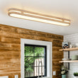 Load image into Gallery viewer, Farmhouze Light - Farmhouse Wooden Dimmable LED Long Oval Ceiling Light - Ceiling Light - 3000K Warm White - 
