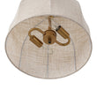 Load image into Gallery viewer, Farmhouze Light - French Country Beige Linen Pleated Drum Cage Semi Flush - Ceiling Light - 12 in - 
