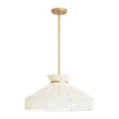 Load image into Gallery viewer, Farmhouze Light-French Country Bleached String Round Woven Cage Pendant-Chandelier-White-
