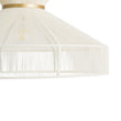 Load image into Gallery viewer, Farmhouze Light-French Country Bleached String Round Woven Cage Pendant-Chandelier-White-
