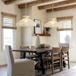 Load image into Gallery viewer, Farmhouze Light-French Country Bleached String Round Woven Cage Pendant-Chandelier-White-
