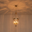 Load image into Gallery viewer, Farmhouze Light-French Country Candle Style Reeded Glass Bell Cage Ceiling Light-Ceiling Light-Brass-
