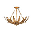 Load image into Gallery viewer, Farmhouze Light-French Country Gilde Gold Metal Botanical Cage Ceiling Light-Ceiling Light-Antique Gold-
