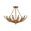 Load image into Gallery viewer, Farmhouze Light-French Country Gilde Gold Metal Botanical Cage Ceiling Light-Ceiling Light-Antique Gold-
