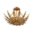 Load image into Gallery viewer, Farmhouze Light-French Country Gilde Gold Metal Botanical Cage Ceiling Light-Ceiling Light-Antique Gold-
