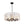 Load image into Gallery viewer, Farmhouze Light - French Country Luxe Glass Flower Round Drum Cage Chandelier - Chandelier - Black - 
