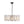 Load image into Gallery viewer, Farmhouze Light - French Country Luxe Glass Flower Round Drum Cage Chandelier - Chandelier - Black - 
