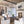 Load image into Gallery viewer, Farmhouze Light - French Country Luxe Glass Flower Round Drum Cage Chandelier - Chandelier - Black - 
