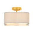 Load image into Gallery viewer, Farmhouze Light-French Country Quatrefoil Scalloped Fabric Ceiling Light-Ceiling Light-13.8 in-
