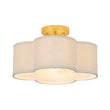 Load image into Gallery viewer, Farmhouze Light-French Country Quatrefoil Scalloped Fabric Ceiling Light-Ceiling Light-13.8 in-
