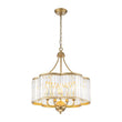 Load image into Gallery viewer, Farmhouze Light-French Country Rusty Silver 6-Light Crystal Cage Chandelier-Chandelier-Gold-
