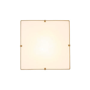 Farmhouze Light - French Country Tapered Square Fabric Lantern Pendant Light - Chandelier - White Fabric +Brass Finish - 