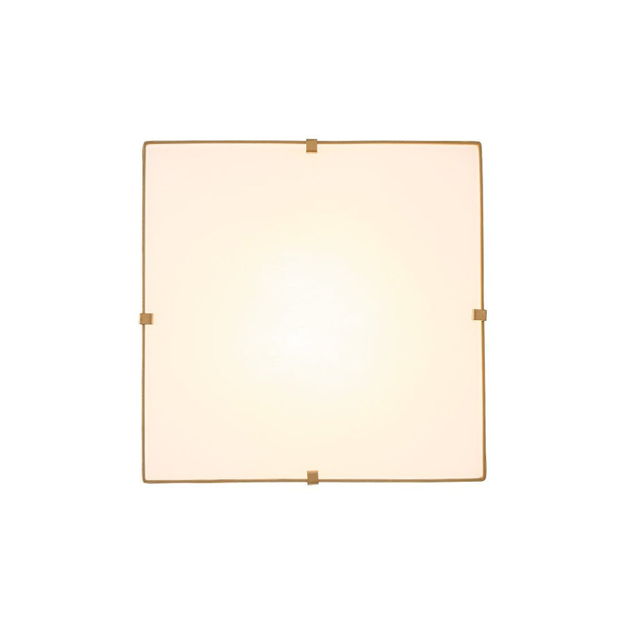 Farmhouze Light - French Country Tapered Square Fabric Lantern Pendant Light - Chandelier - White Fabric +Brass Finish - 