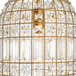 Load image into Gallery viewer, Farmhouze Light - French Country Vintage Crystal Lantern Pendant Light - Chandelier - Brass - 

