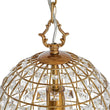 Load image into Gallery viewer, Farmhouze Light - French Country Vintage Crystal Lantern Pendant Light - Chandelier - Brass - 
