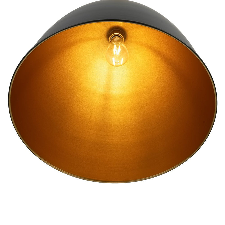Farmhouze Light - French Farmhouse 1 - Light Large Metal Dome Pendant Light - Pendant - Black - 