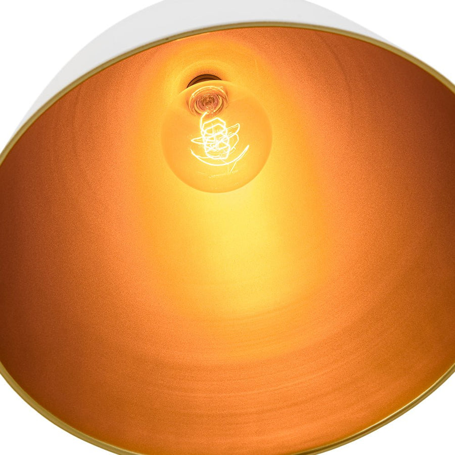 Farmhouze Light - French Farmhouse 1 - Light Large Metal Dome Pendant Light - Pendant - White - 