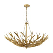 Load image into Gallery viewer, Farmhouze Light - French Farmhouse 6 - Light Brass Branching Round Basin Chandelier - Chandelier - Gold - 
