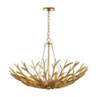 Load image into Gallery viewer, Farmhouze Light - French Farmhouse 6 - Light Brass Branching Round Basin Chandelier - Chandelier - Gold - 
