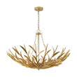 Load image into Gallery viewer, Farmhouze Light - French Farmhouse 6 - Light Brass Branching Round Basin Chandelier - Chandelier - Gold - 
