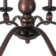 Load image into Gallery viewer, Farmhouze Light-French Farmhouse Aged Bronze Candle Style Dual Mount Chandelier-Chandelier-22.6 in-
