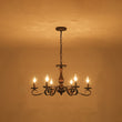 Load image into Gallery viewer, Farmhouze Light-French Farmhouse Aged Bronze Candle Style Dual Mount Chandelier-Chandelier-22.6 in-
