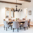 Load image into Gallery viewer, Farmhouze Light-French Farmhouse Aged Bronze Candle Style Dual Mount Chandelier-Chandelier-22.6 in-
