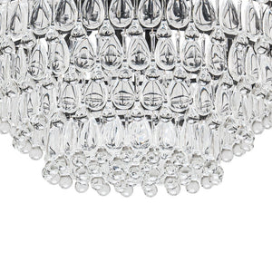 Farmhouze Light - French Farmhouse Round Tiered Crystal Accented Chandelier - Chandelier - 23in - 