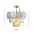 Load image into Gallery viewer, Farmhouze Light - French Luxury Green Swirl Glass Round Tiered Chandelier - Chandelier - 23 in - 
